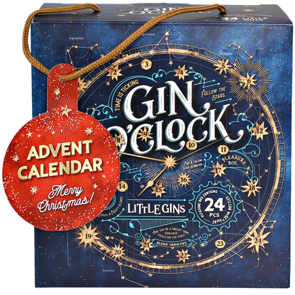 Calendario dell'avvento con 24 gin premium, regalo di Natale unico. Idea regalo originale per adulti amanti del gin, edizione limitata 2024