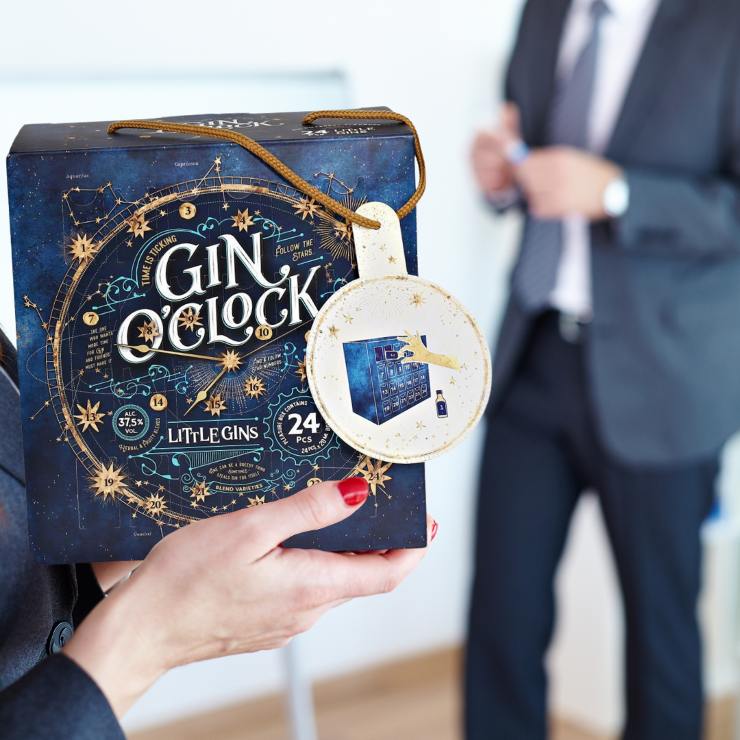 Calendario dell'avvento con 24 gin premium, regalo di Natale unico. Idea regalo originale per adulti amanti del gin, edizione limitata 2024