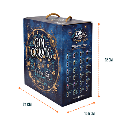 Calendario dell'avvento con 24 gin premium, regalo di Natale unico. Idea regalo originale per adulti amanti del gin, edizione limitata 2024