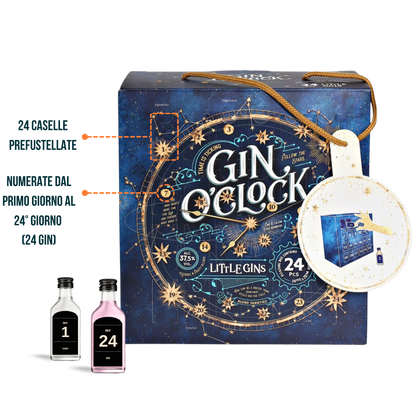 Calendario dell'avvento con 24 gin premium, regalo di Natale unico. Idea regalo originale per adulti amanti del gin, edizione limitata 2024