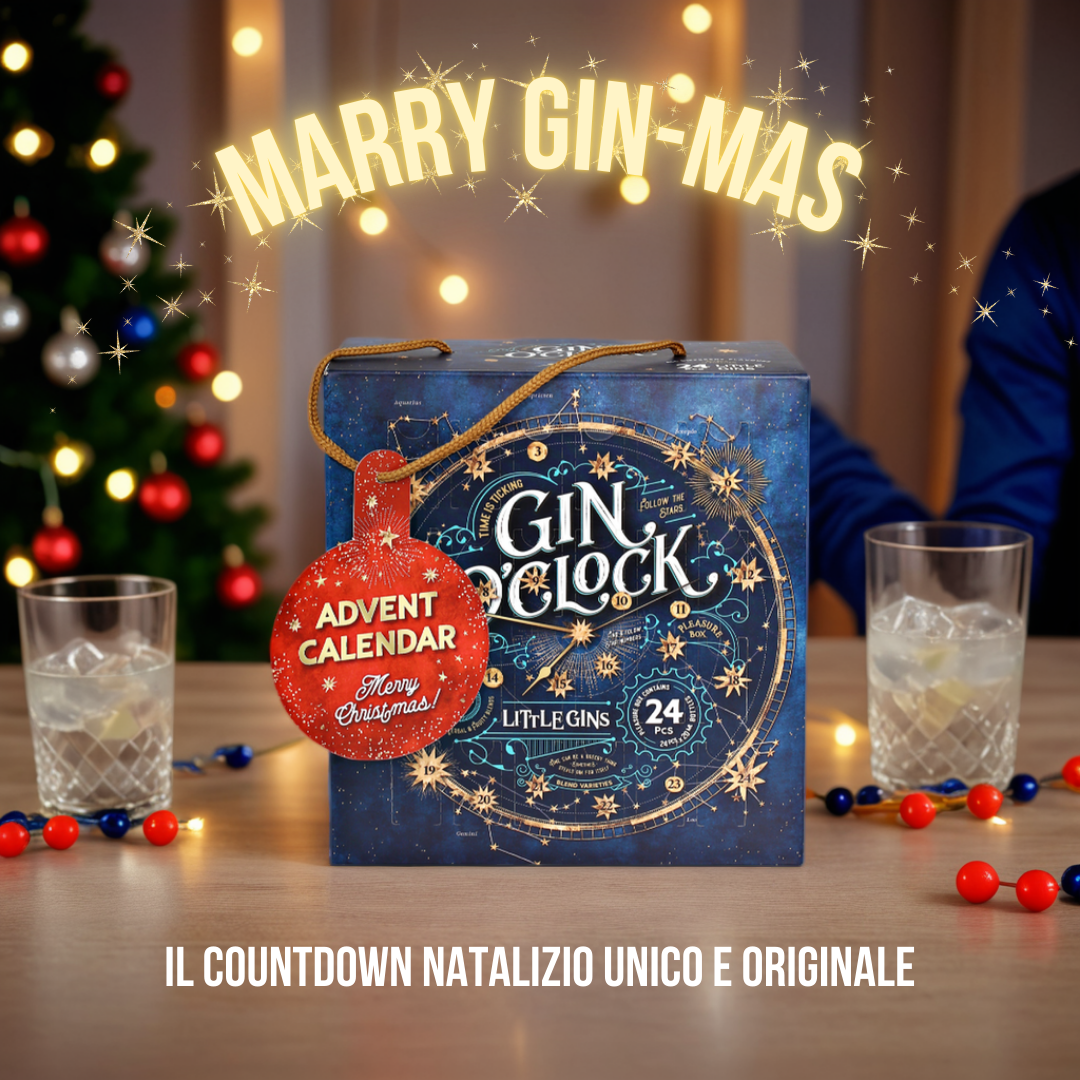 Calendario dell'avvento con 24 gin premium, regalo di Natale unico. Idea regalo originale per adulti amanti del gin, edizione limitata 2024